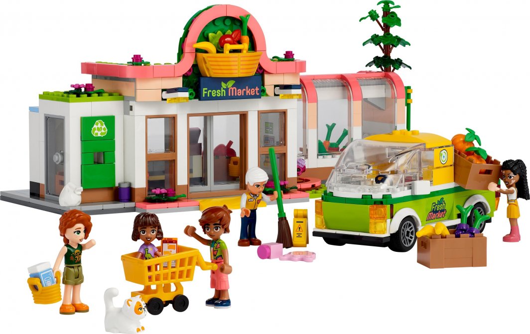 Set LEGO® Friends 41729 Organic Food Shop, 830 pjesë
