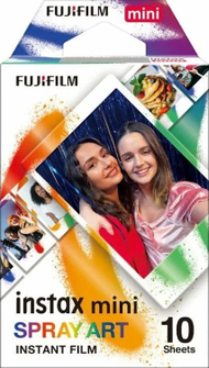 Film fotografik Fuji Instax Mini Spray Art, 10 poza, shumëngjyrësh