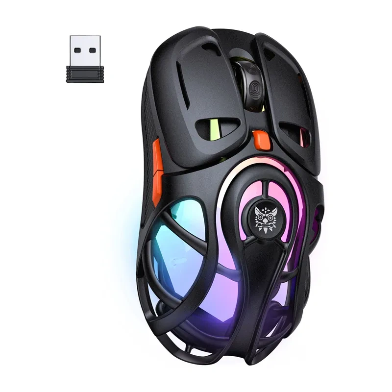 Maus gaming ONIKUMA DM02 Tri Mode, RGB, pa kabllo, i zi