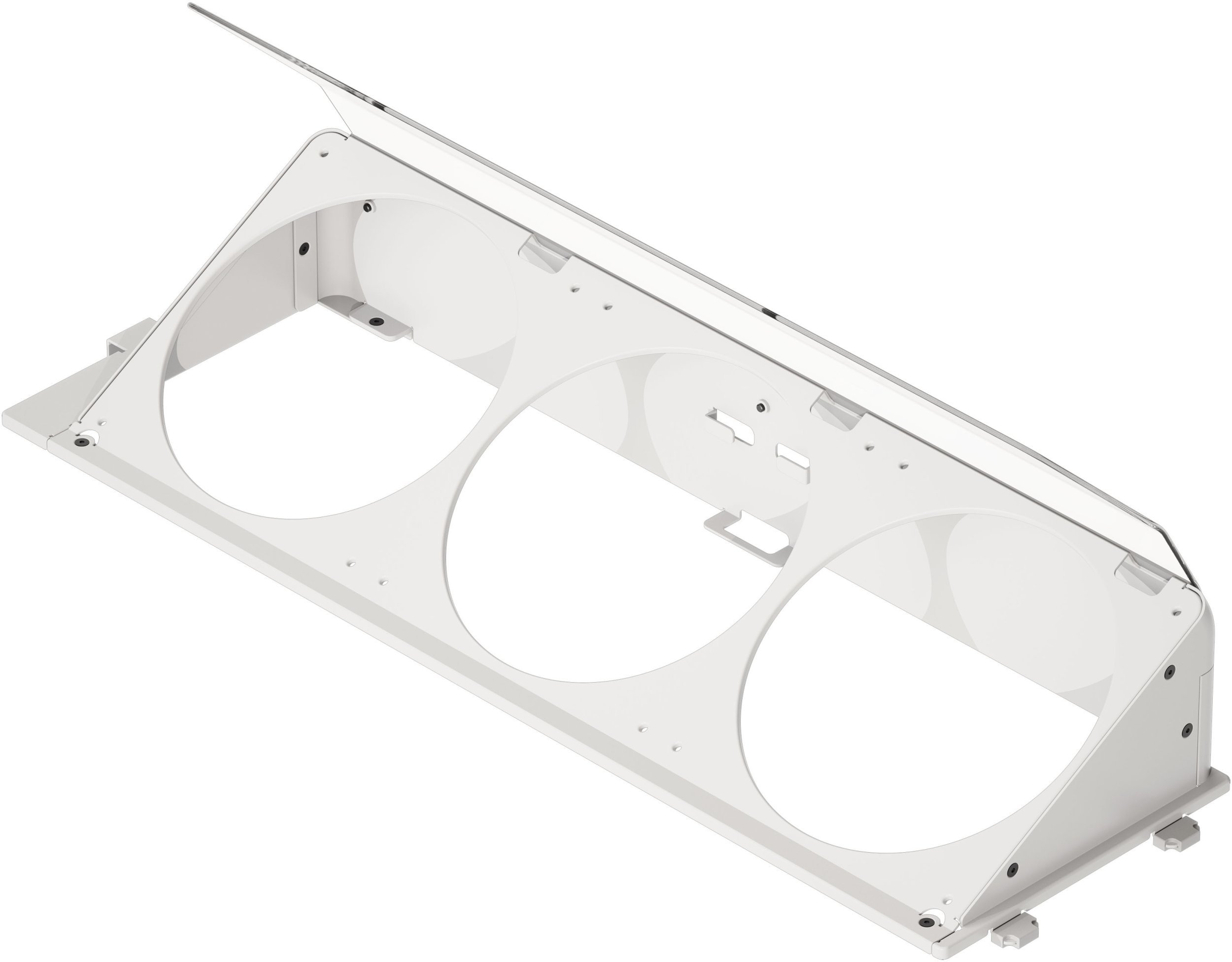 Kllapë fundore për ventilatorë HAVN HS 420, për 3x 140mm, e bardhë