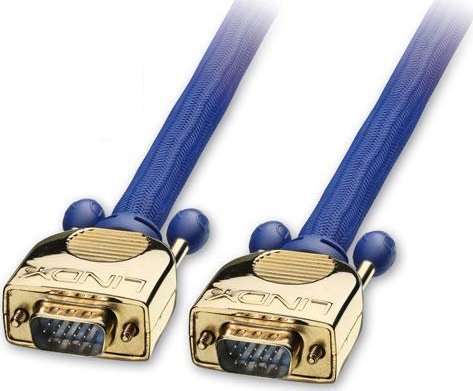 Kabllo Lindy D-Sub (VGA) - D-Sub (VGA), 15m, e kaltër