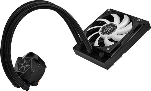 Sistem ftohës me ujë Silverstone VIDA 120 SLIM, 120mm, ARGB, i zi