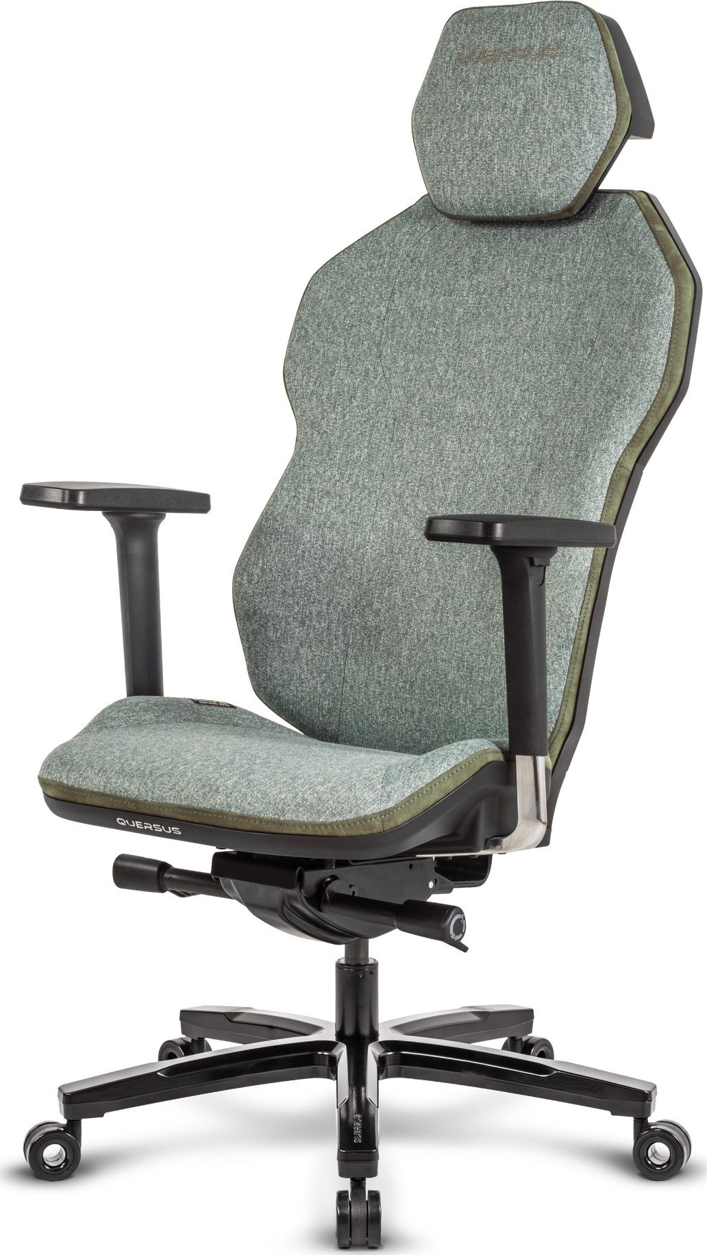 Karrige gaming QUERSUS ICOS 1.1, mekanizëm SYNCHRO, jastëk koke, jeshile ushtarake