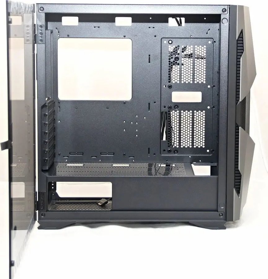 Kasa PC Eurocase ML G Stylus, Midi Tower, panel anësor transparent, e zezë