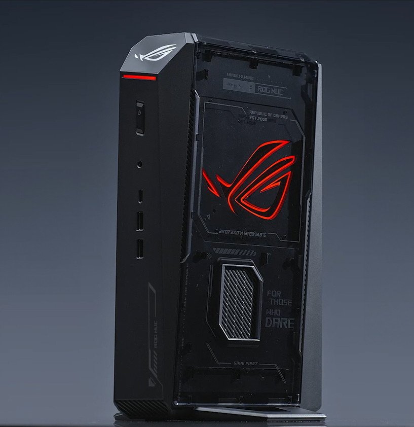 Mini PC gaming ASUS NUC 15 ROG, Core Ultra 9, RTX 5080, 32GB RAM, 2TB SSD, i zi