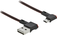 Kабел USB DeLOCK EASY-USB 2.0, Type-A во Micro-B, 1m, црн