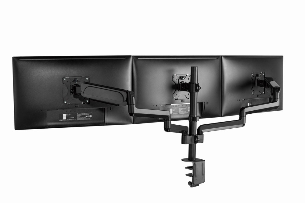 Mbajtëse tavoline për tre monitorë Gembird MA-DA3-01, 17-27", 7kg, e zezë