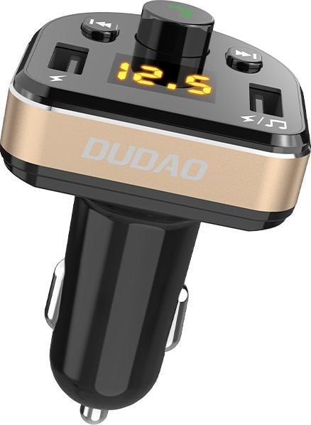 Karikues telefoni për makinë Dudao FM, 2x USB-A 3.4 A