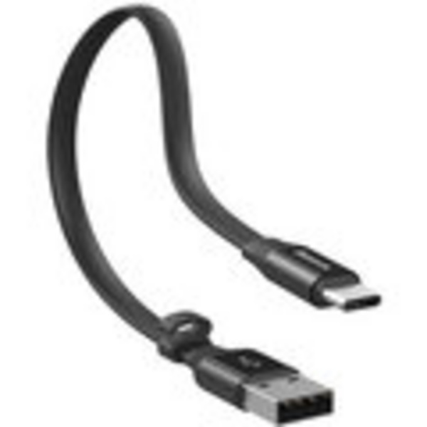 Kabllo për karikim / të dhëna Baseus Nimble Series USB-A - USB-C, 23cm, e zezë