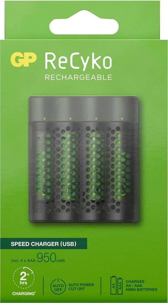 Bateri rikarikuese GP Batteries M451/100AAAHCE-2WB4, AAA, 950mAh, jeshile
