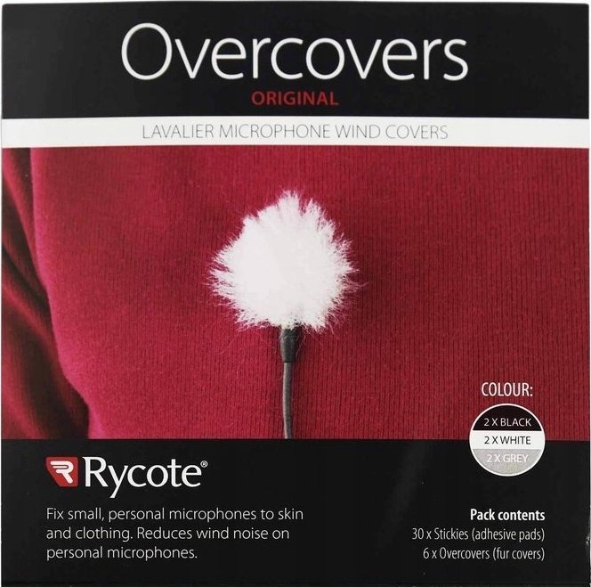 Mbulesa antivere për mikrofon lavalier Rycote Mix Colours, set 30 copë, shumëngjyrëshe