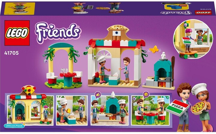 Set lodër LEGO® Friends 41705 Pizzeria in the town of Heartlake, 144 pjesë