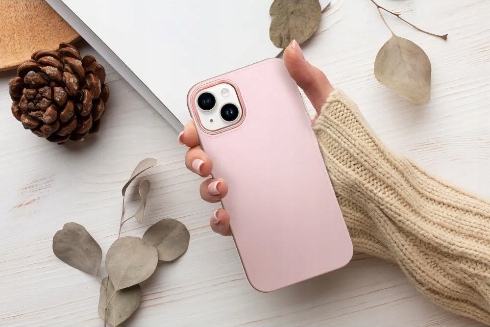 Mbrojtëse kornizë për telefon Samsung Galaxy A25 5G, rozë e çelët