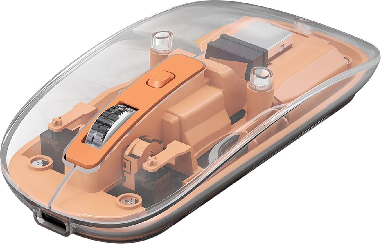 Mouse wireless Marvo PRISM B10, optik 1600 DPI, portokalli