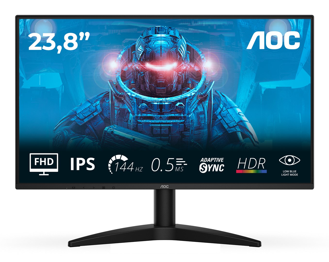 Monitor AOC 24B3XH, 23.8", Full HD IPS, 144Hz, i zi