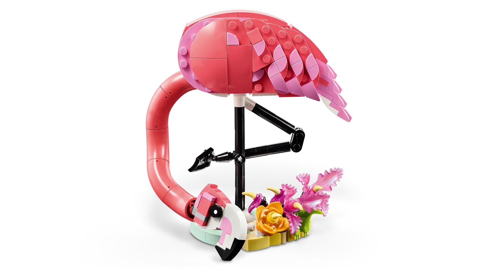 Set LEGO Creator Wild Animals Pink Flamingo 31170, 3 në 1, për fëmijë