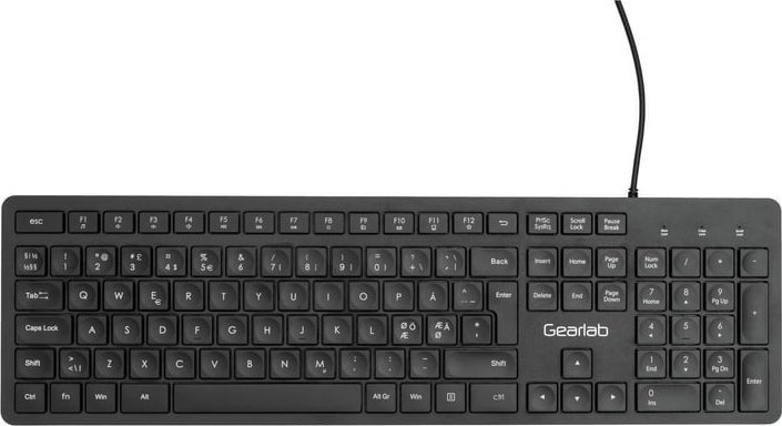 Tastierë Gearlab G220 USB, 106 çelësa, ngjyrë e zezë