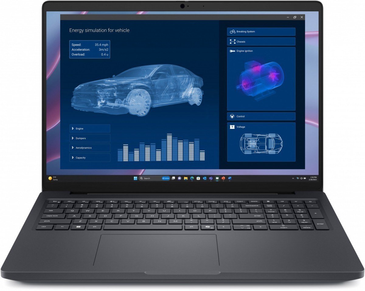 Laptop Dell Workstation Pro Max 16 MC16255, Ryzen AI 9 HX Pro 370, 32GB RAM, 1TB SSD, 16" QHD+