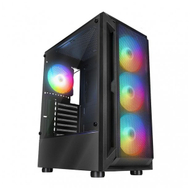 Kuti kompjuteri Rampage Shiva, Mid Tower, 4x 120mm Rainbow, e zezë