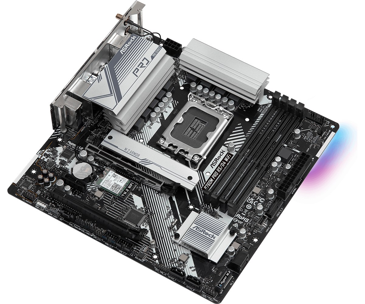 Pllakë amë Asrock B760M Pro RS/D4 WiFi Intel B760 LGA 1700 micro ATX