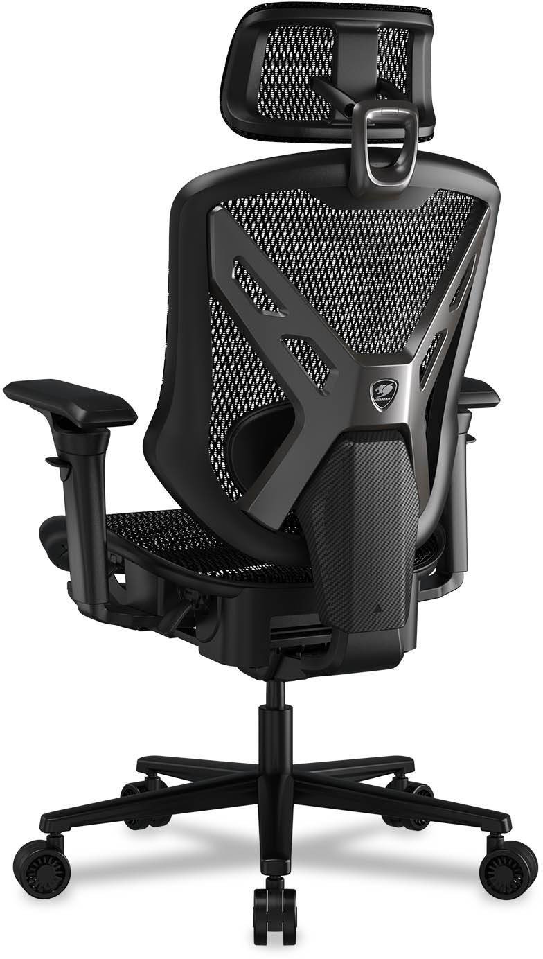 Karrige gaming Cougar Speeder, mekanizëm lëkundës, me mbështetëse koke, e zezë