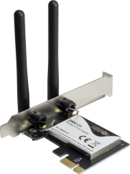 Kartë rrjeti Wi Fi Inter Tech DMG 31, PCIe x1, 300 Mb/s, e zezë