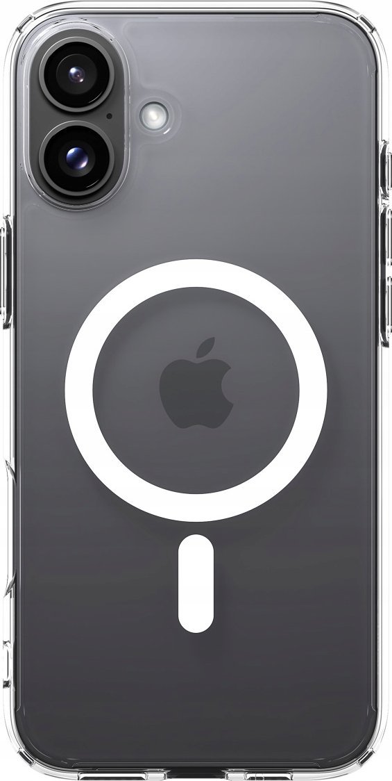 Mbështjellës telefoni Spigen Ultra Hybrid MagSafe, për iPhone 16 Plus, me unazë magnetike, i bardhë