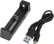 Полнач за батерии Xtar MC1, USB C, за 18650 и 21700, црн