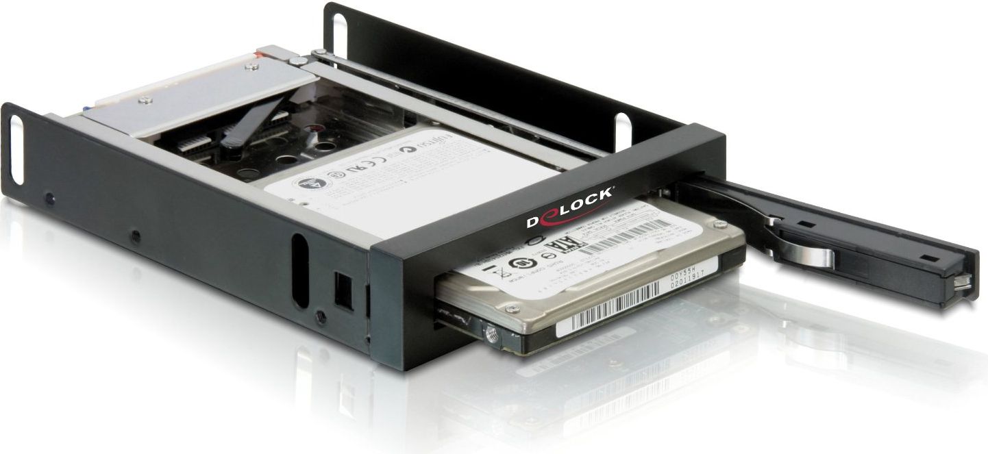 Монтажна кутија Delock 47194, за HDD SSD 2.5\", SATA 6 Gb/s, метална
