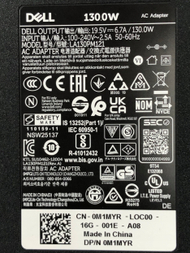 Karikues laptopi Dell Barrel AC, 130W, për Latitude Slimline dhe XPS 15, i zi