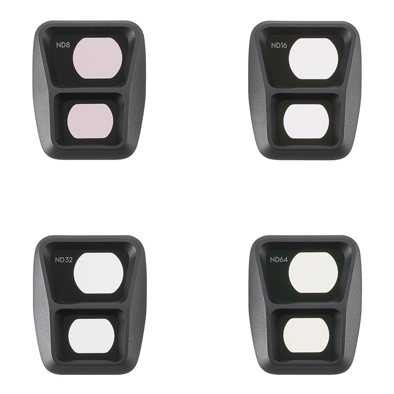 Set filtre ND për dron DJI CP.MA.00000700.01, 4 copë, me kuti mbrojtëse, i zi