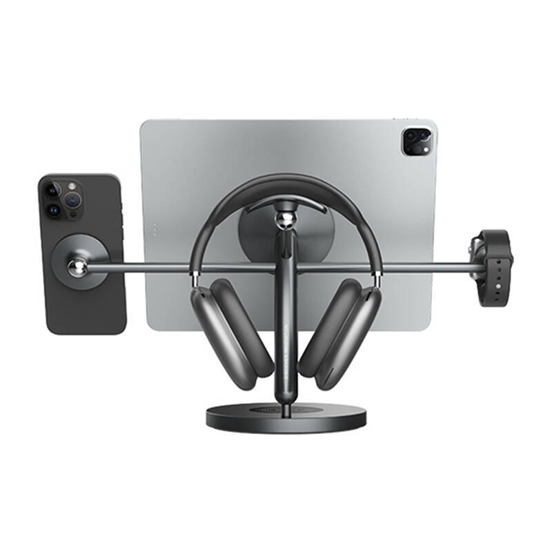 Qëndrim universal Nillkin SnapBranch, magnetik, 360°, gri metalik