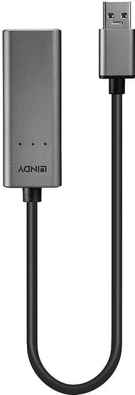 Adaptor rrjeti Lindy USB 3.0 në Ethernet, 1Gbps, i zi