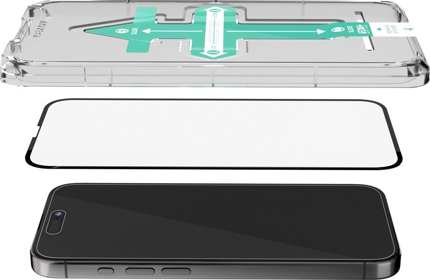 Xham mbrojtës Next One All-Rounder për iPhone 16 Pro Max, xham i kalitur, transparant