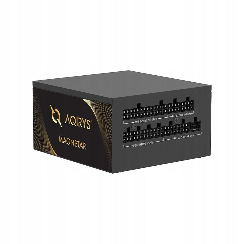 Furnizim me rrymë Aqirys Magnetar, 750W, 80 Plus Gold, PCIe 5.0, i zi