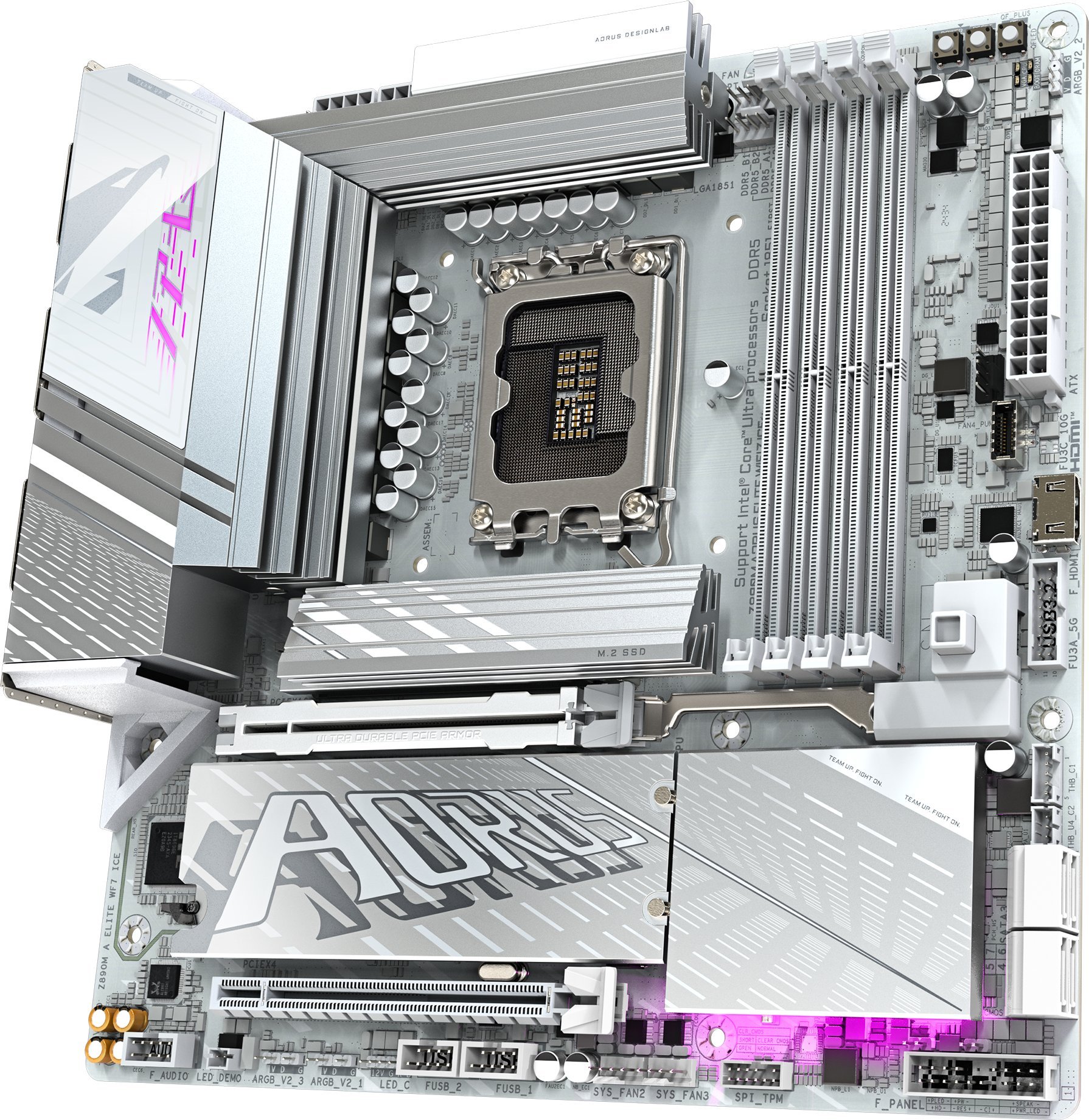 Pllakë amë Gigabyte Z890M Aorus Elite WiFi 7 Ice, DDR5, PCIe 5.0, ATX 4
