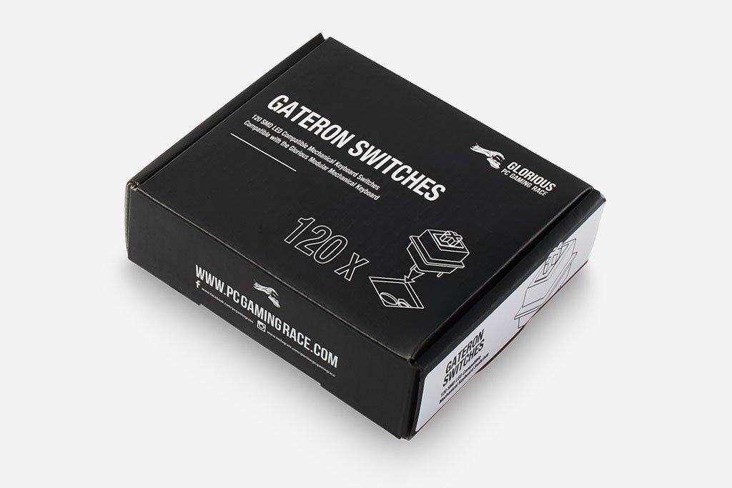 Çelësa mekanikë për tastierë Glorious Gateron Clear, 120 copë, të bardhë