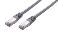 Kabllo rrjeti C-TECH Patchcord Cat5e FTP, 0.5m, gri