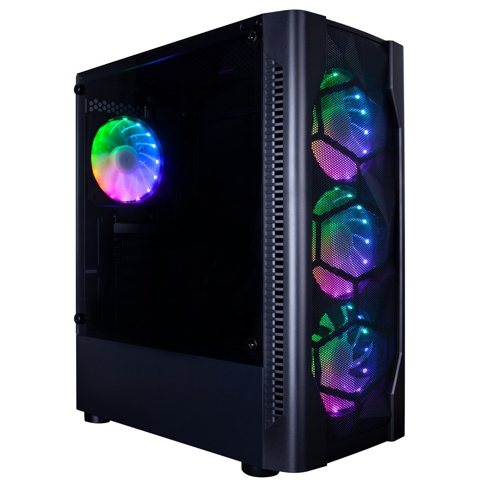 Kasa kompjuteri 1st Player D4, ATX Tower, RGB, e zezë