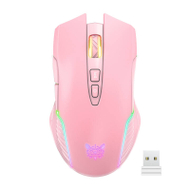 Maus gaming ONIKUMA CW905, wireless 2.4G, RGB, rozë