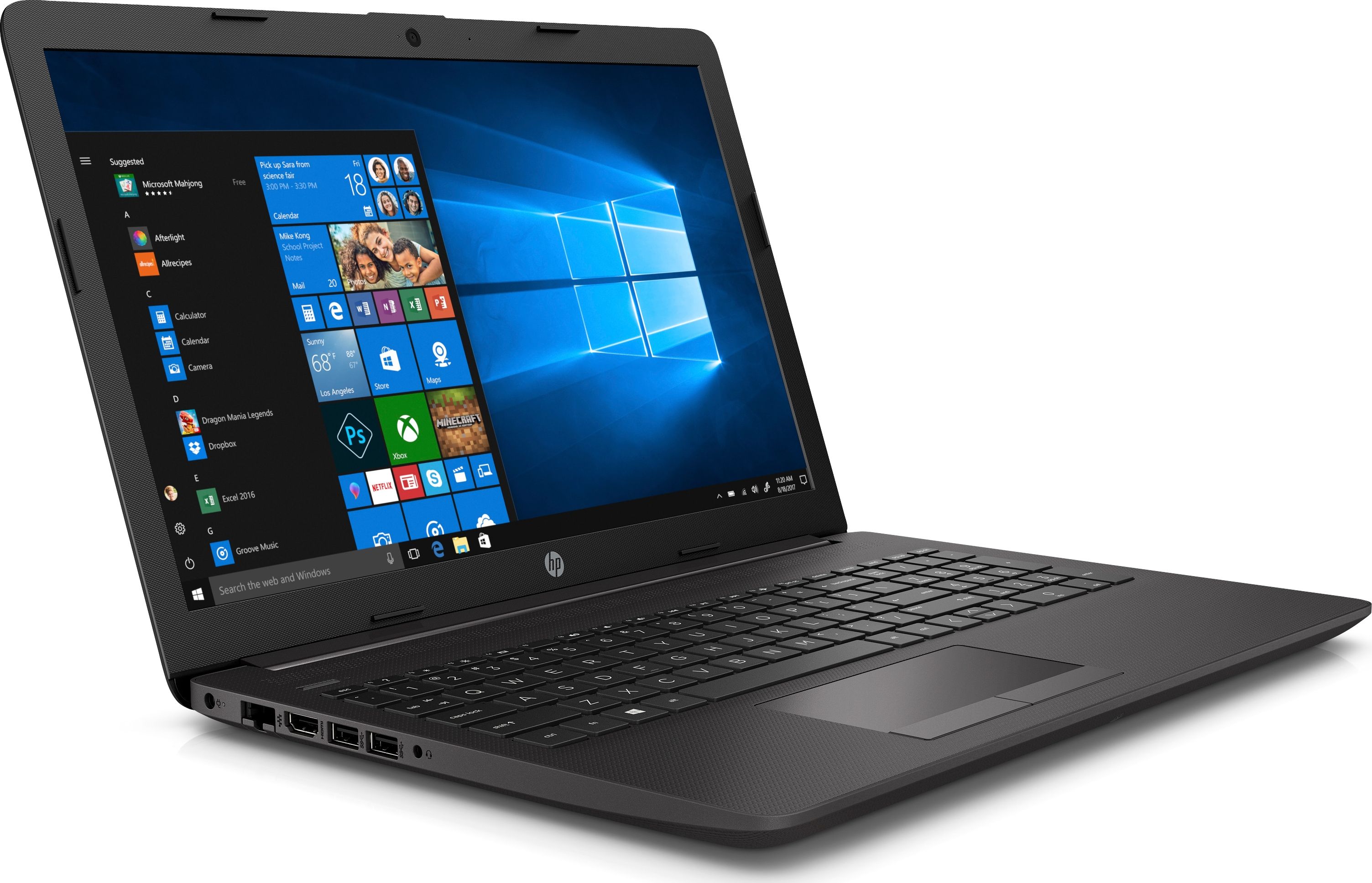 Лаптоп HP 255 G7 (2D321EA), 15.6", AMD Ryzen 3 3200U, 8 GB RAM, 256 GB SSD