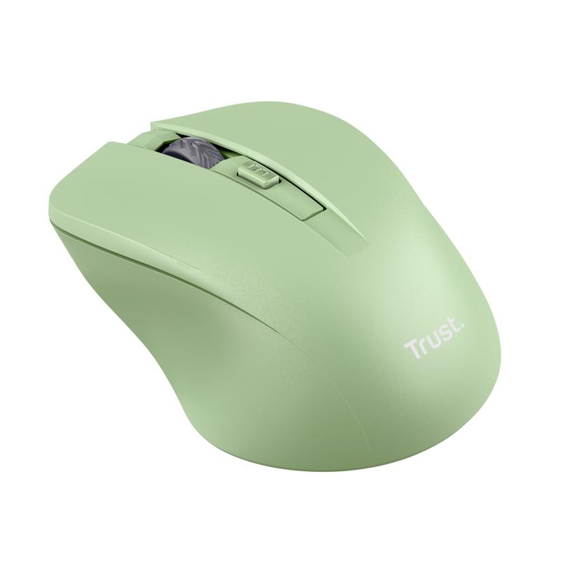 Mouse Trust Mydo Eco, wireless, 1800 DPI, i gjelbër