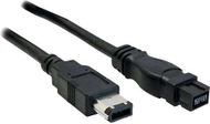 Kabllo InLine FireWire 9-pin në 6-pin, 3m, i zi