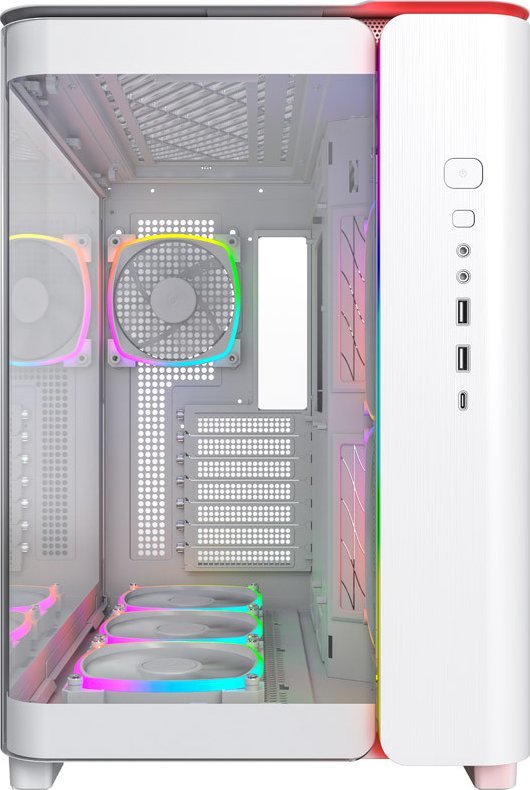 Kasë Montech King 95 Pro ARGB, e bardhë, Midi Tower
