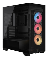 Kuti kompjuteri CORSAIR 3500X RS-R ARGB, ATX Mid-Tower, me xham të temperuar, e zezë
