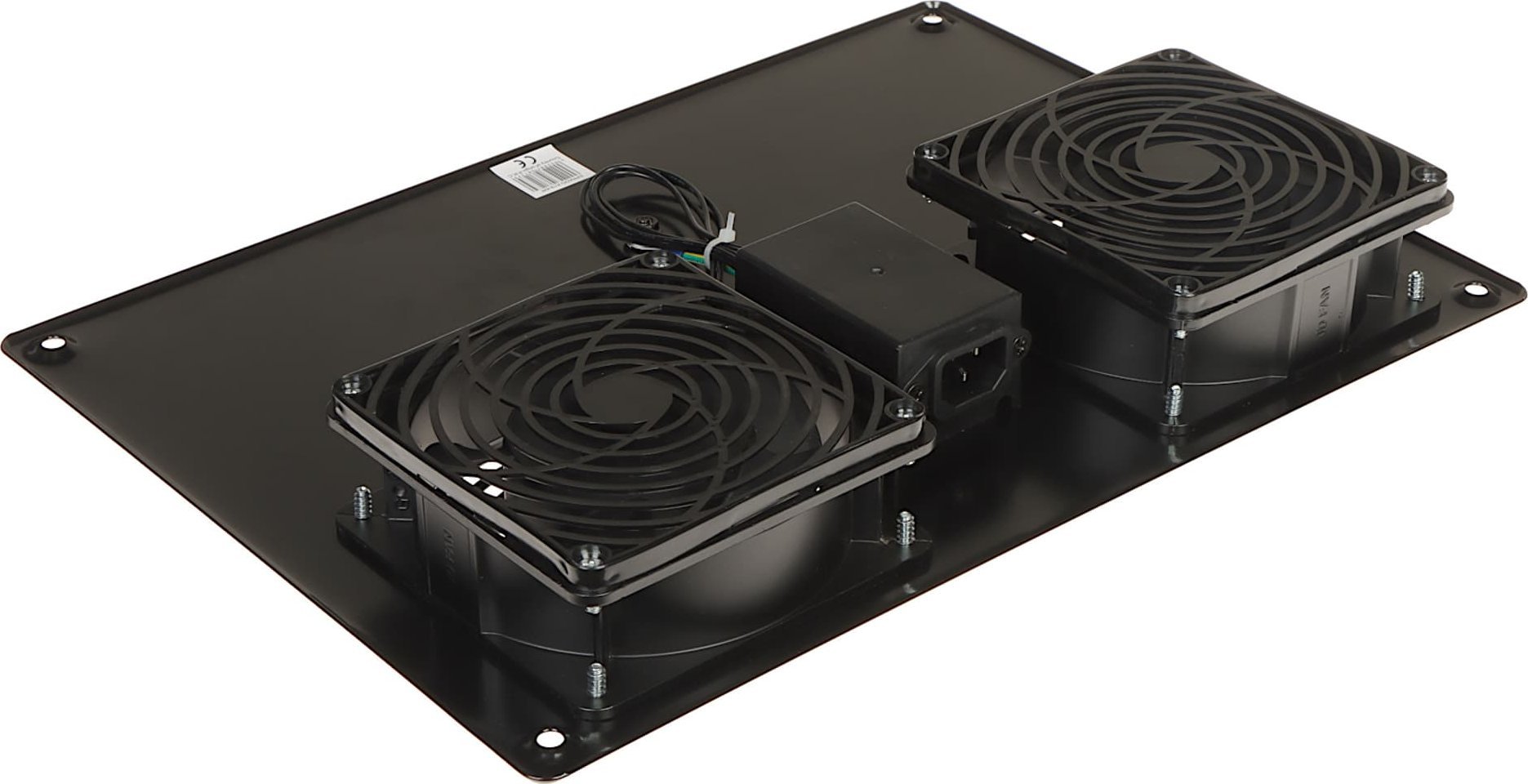 Panel ventilimi për kabinet RACK EPRADO A19 2W, 2 ventilatorë, 230V AC, i zi