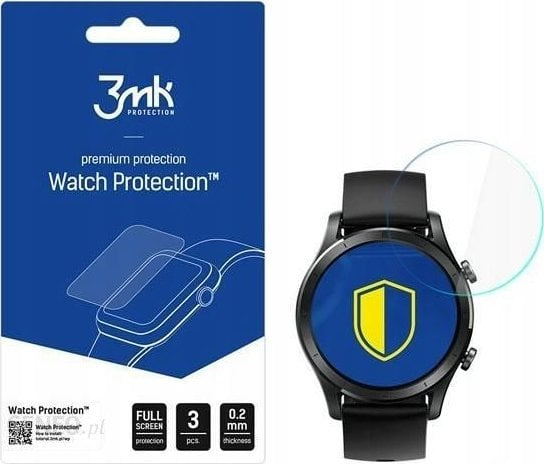 Mbrojtës ekrani 3MK FlexibleGlass për Realme TechLife Watch R100, xham hibrid, transparent