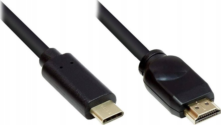 Kabllo video Alcasa GC-M0104, USB Type C në HDMI, 10m, e zezë
