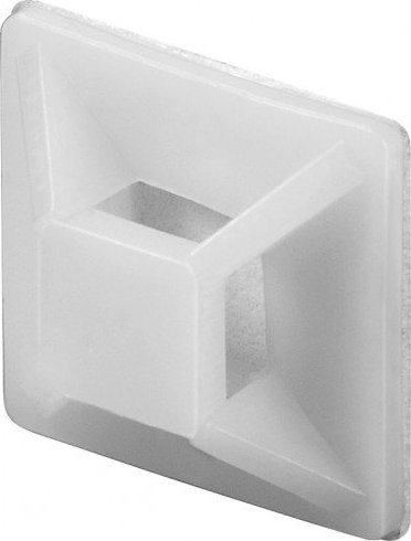 Mbajtëse për lidhëse kabllosh Wentronic Fixpoint 17104, set 100 copë, 1.9 x 1.9 cm, ngjyrë natyrale