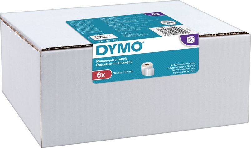 Etiketa universale Dymo, 32 x 57 mm, 1000 copë